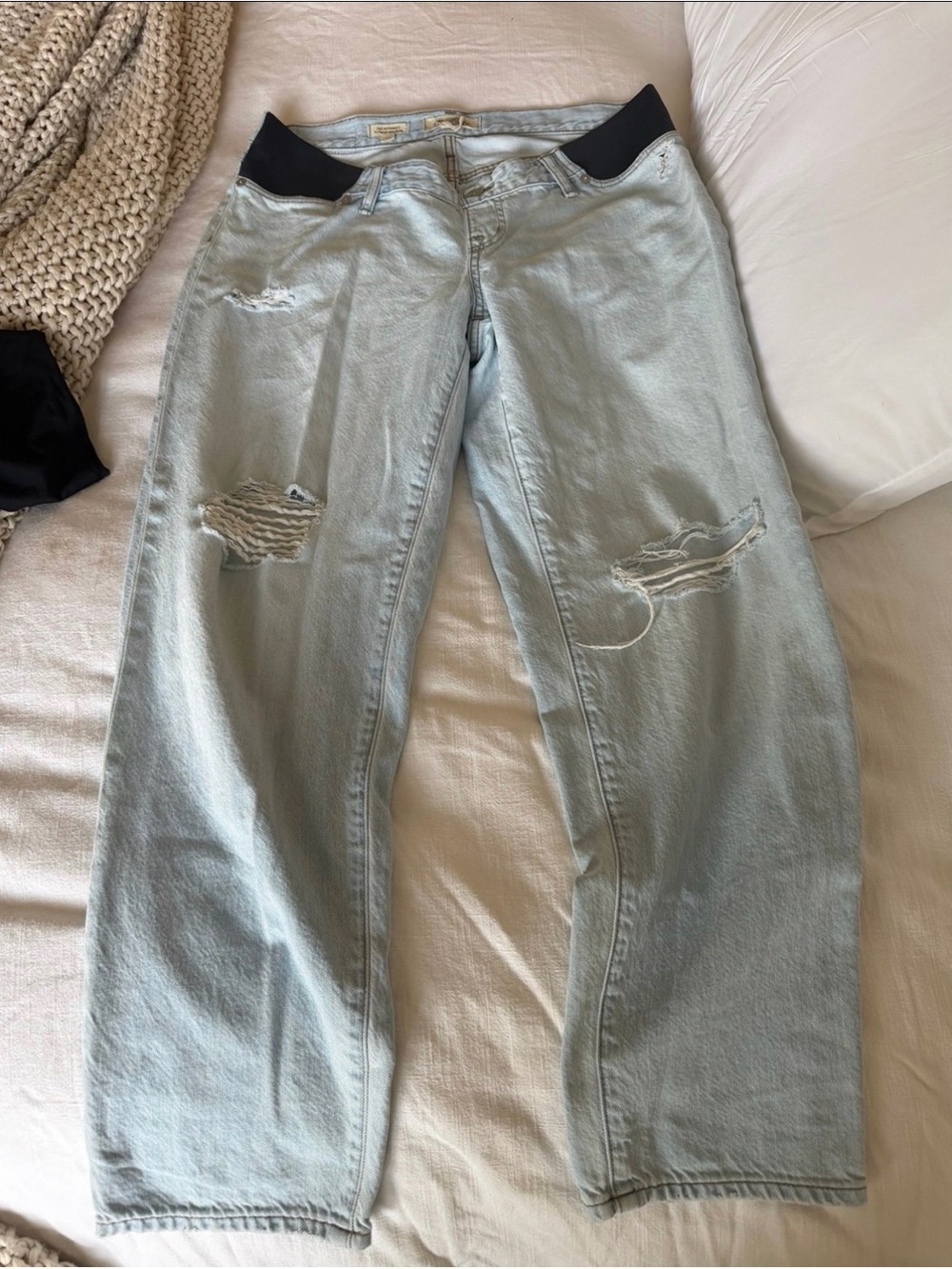 Madewell Maternity Slouchy Boy Jean